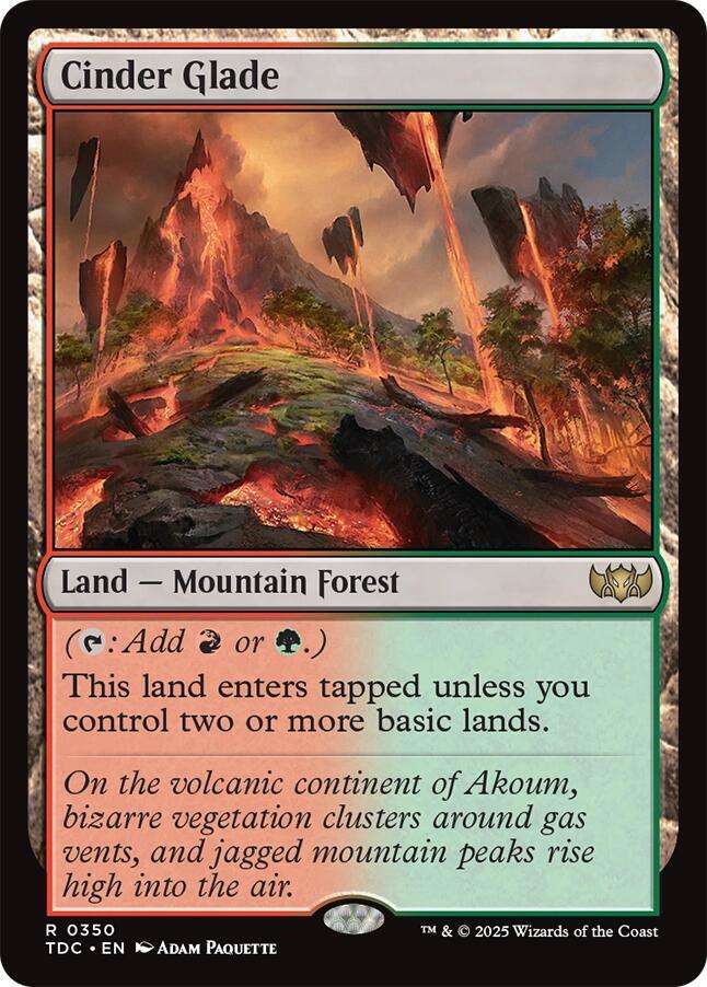 Cinder Glade 350 (Commander: Tarkir: Dragonstorm)  | Good Games Morley