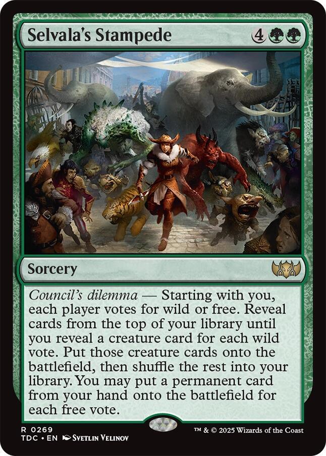 Selvala's Stampede 269 (Commander: Tarkir: Dragonstorm)  | Good Games Morley