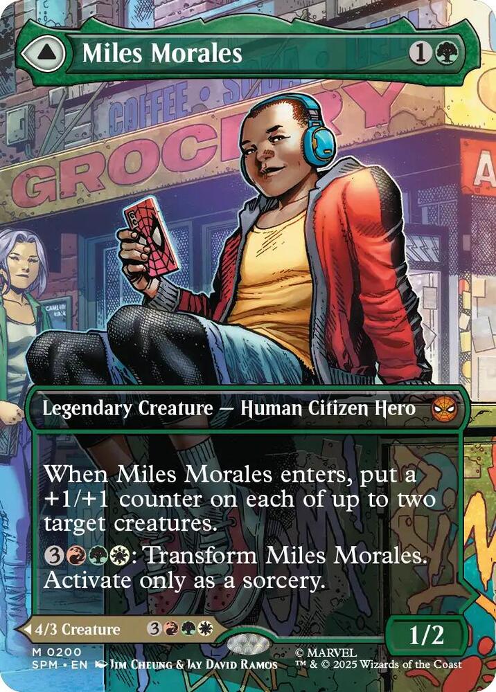 Miles Morales // Ultimate Spider-Man 200/198 (Marvel's Spider-Man)  - Borderless Foil | Good Games Morley