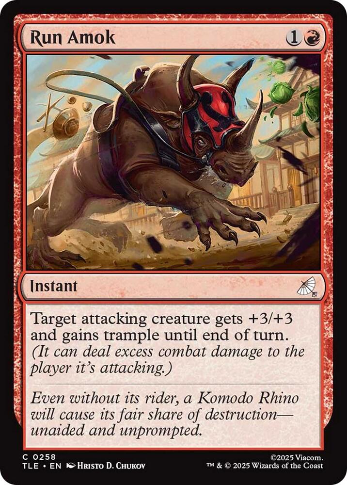Run Amok  258/317 (Avatar: The Last Airbender: Eternal-Legal)  - Foil | Good Games Morley
