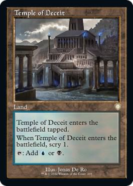 Temple of Deceit Retro Frame 205/40 (Commander: The Brothers' War)  | Good Games Morley