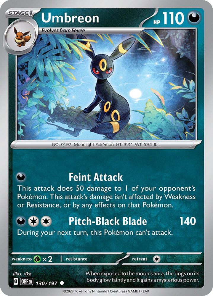 Umbreon 130/197 (SV03: Obsidian Flames)  | Good Games Morley