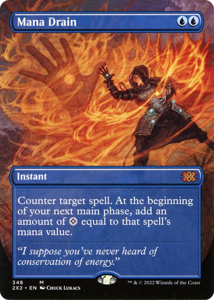 Mana Drain Borderless 348/331 (Double Masters 2022)  | Good Games Morley