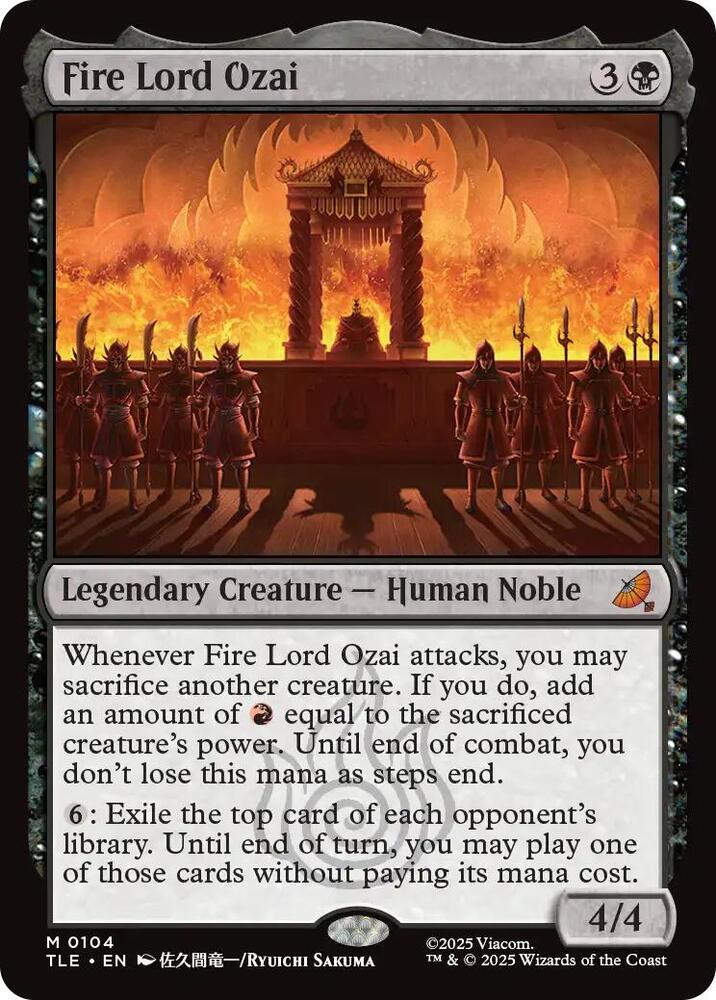 Fire Lord Ozai 104/317 (Avatar: The Last Airbender: Eternal-Legal)  | Good Games Morley