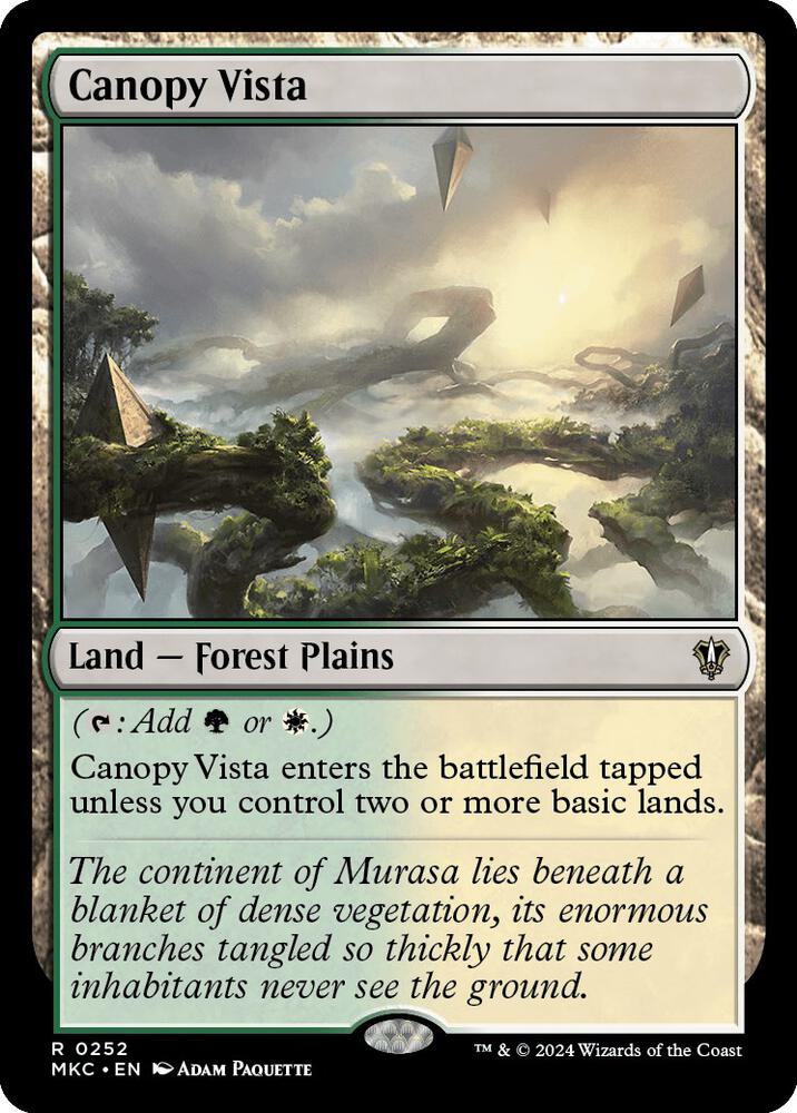Canopy Vista 252/311 (Commander: Murders at Karlov Manor)  | Good Games Morley