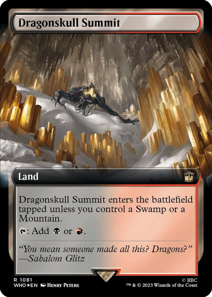 Dragonskull Summit 1081/331 (Universes Beyond: Doctor Who)  - Extended Art Surge Foil | Good Games Morley