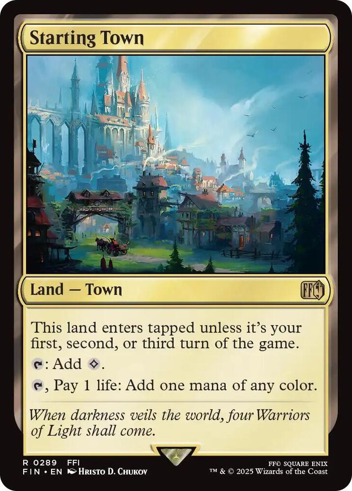 Starting Town 289 (FINAL FANTASY)  - Foil | Good Games Morley