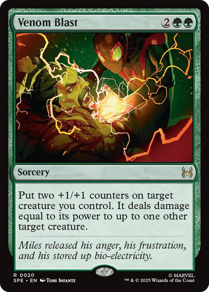 Venom Blast 20/20 (Marvel's Spider-Man: Eternal-Legal)  - Foil | Good Games Morley