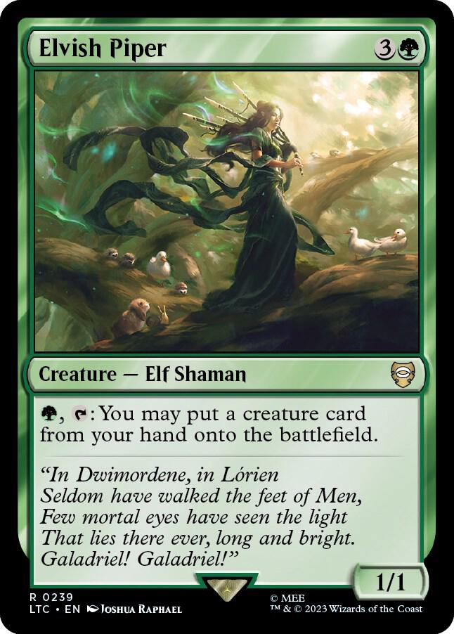 Elvish Piper 239/347 (Commander: The Lord of the Rings: Tales of Middle-earth)  | Good Games Morley