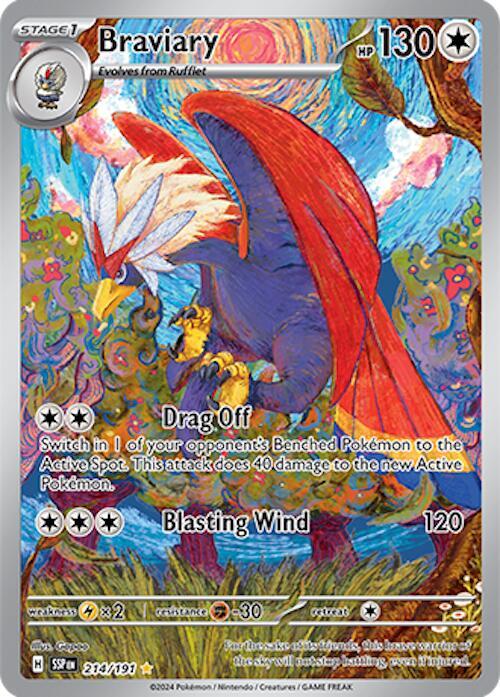 Braviary 214/191 (SV08: Surging Sparks)  - Holofoil | Good Games Morley