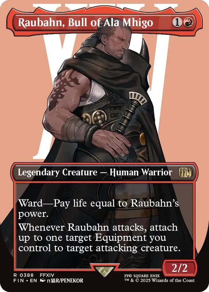 Raubahn, Bull of Ala Mhigo 388 (FINAL FANTASY)  - Borderless Foil | Good Games Morley