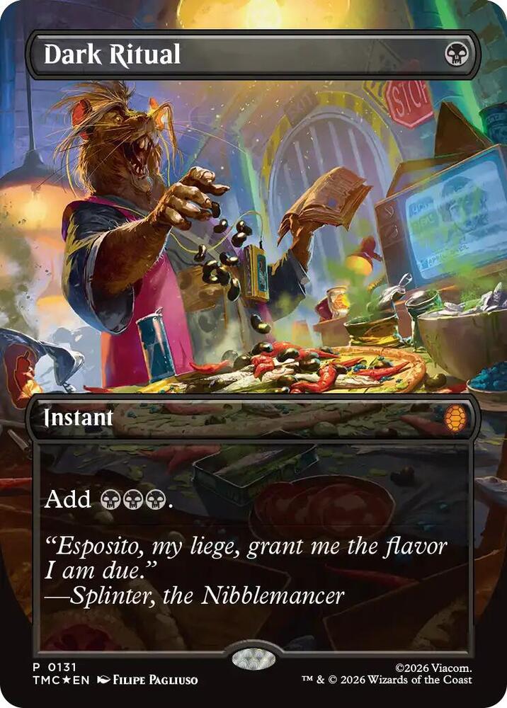 Dark Ritual Borderless 131 (Commander: Teenage Mutant Ninja Turtles)  - Foil | Good Games Morley