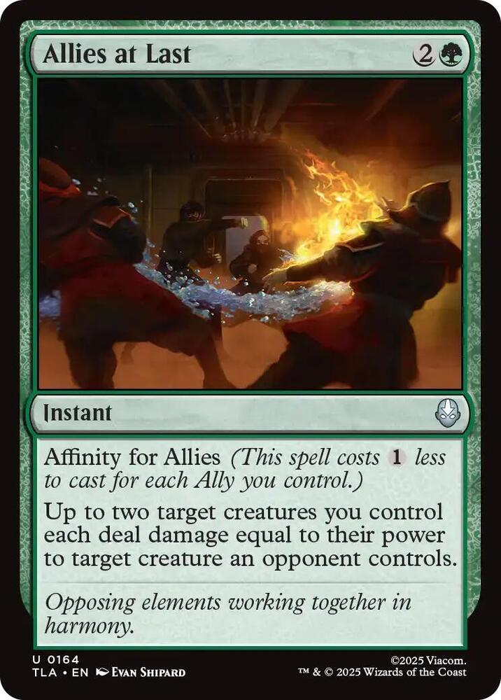 Allies at Last 164/286 (Avatar: The Last Airbender)  - Foil | Good Games Morley