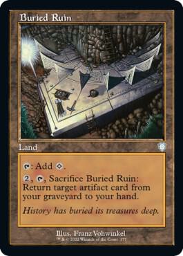 Buried Ruin Retro Frame 177 (Commander: The Brothers' War)  | Good Games Morley