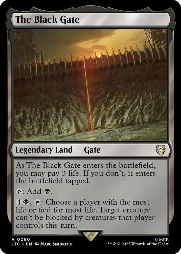 The Black Gate 80 (Commander: The Lord of the Rings: Tales of Middle-earth)  | Good Games Morley
