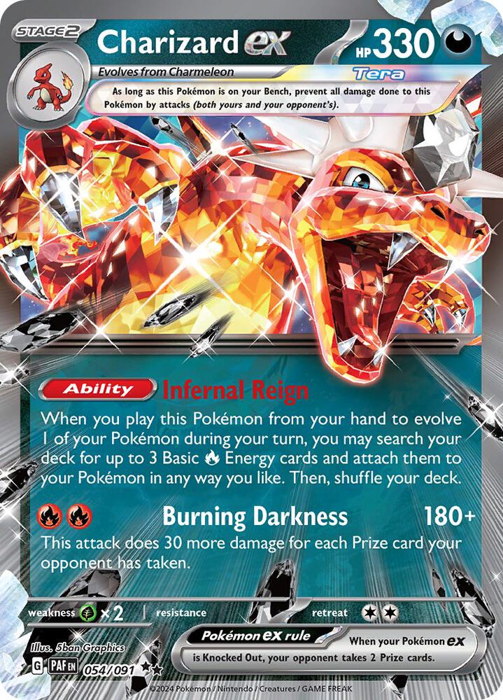 Charizard ex 054 091 054/091 (SV: Paldean Fates)  - Holofoil | Good Games Morley