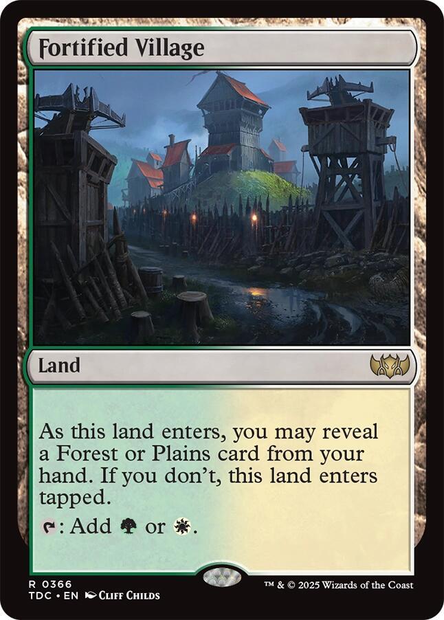 Fortified Village 366 (Commander: Tarkir: Dragonstorm)  | Good Games Morley