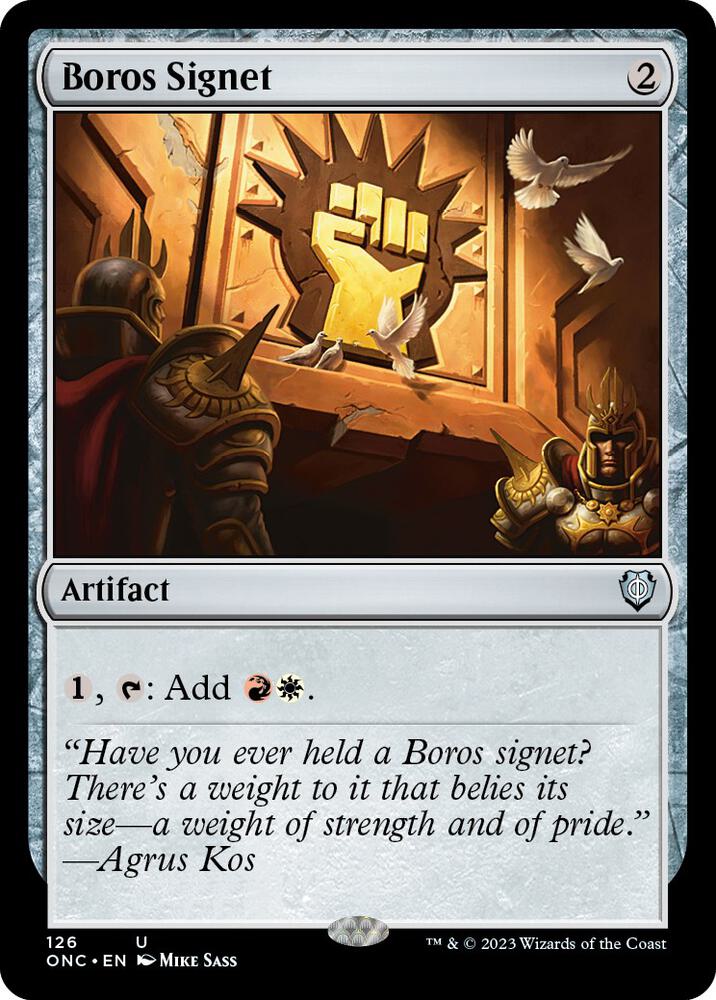 Boros Signet 126 (Commander: Phyrexia: All Will Be One)  | Good Games Morley