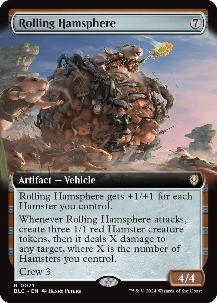 Rolling Hamsphere 71 (Commander: Bloomburrow)  - Extended Art | Good Games Morley