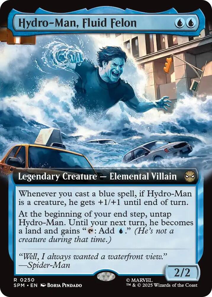 Hydro-Man, Fluid Felon 250/198 (Marvel's Spider-Man)  - Extended Art | Good Games Morley