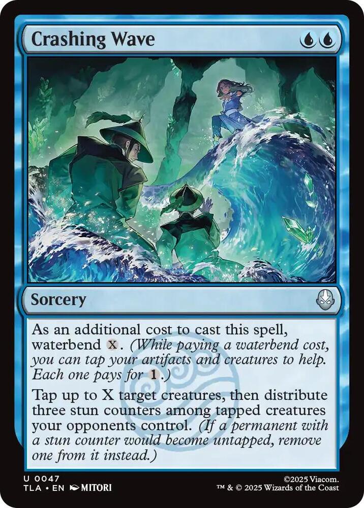 Crashing Wave 47/286 (Avatar: The Last Airbender)  - Foil | Good Games Morley