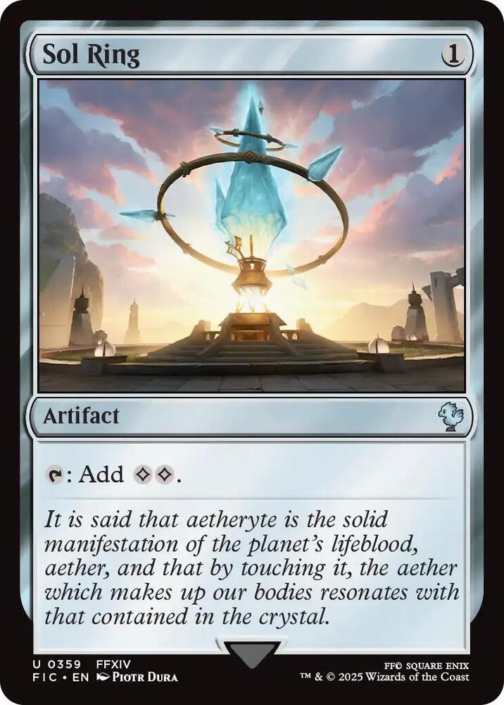Sol Ring 359/100 (Commander: FINAL FANTASY)  | Good Games Morley
