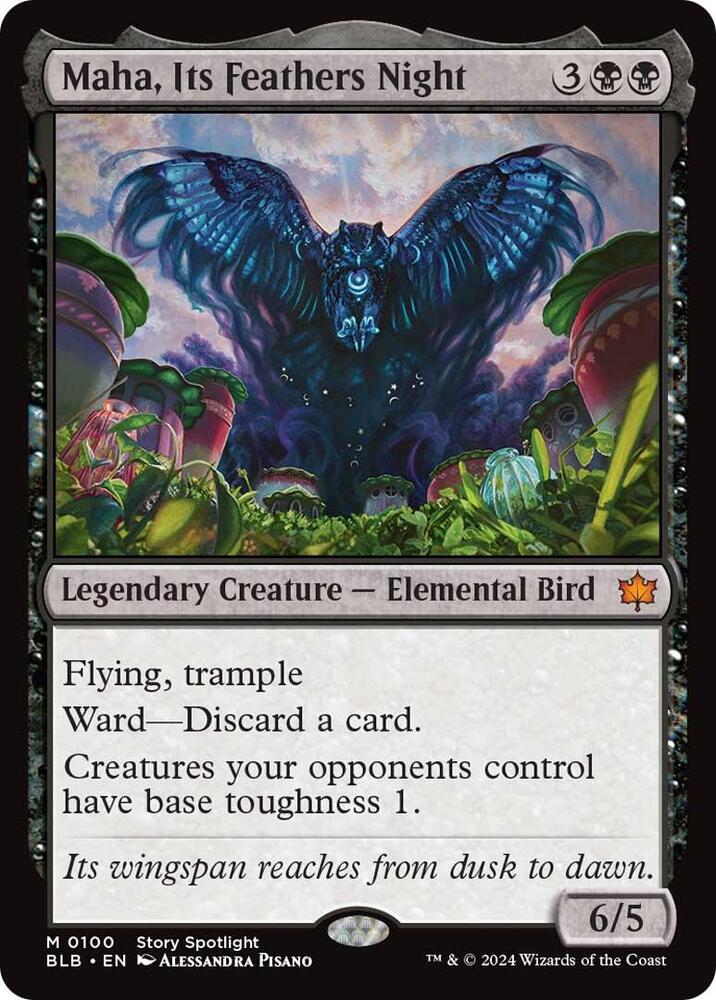 Maha, Its Feathers Night 100 (Bloomburrow)  - Foil | Good Games Morley