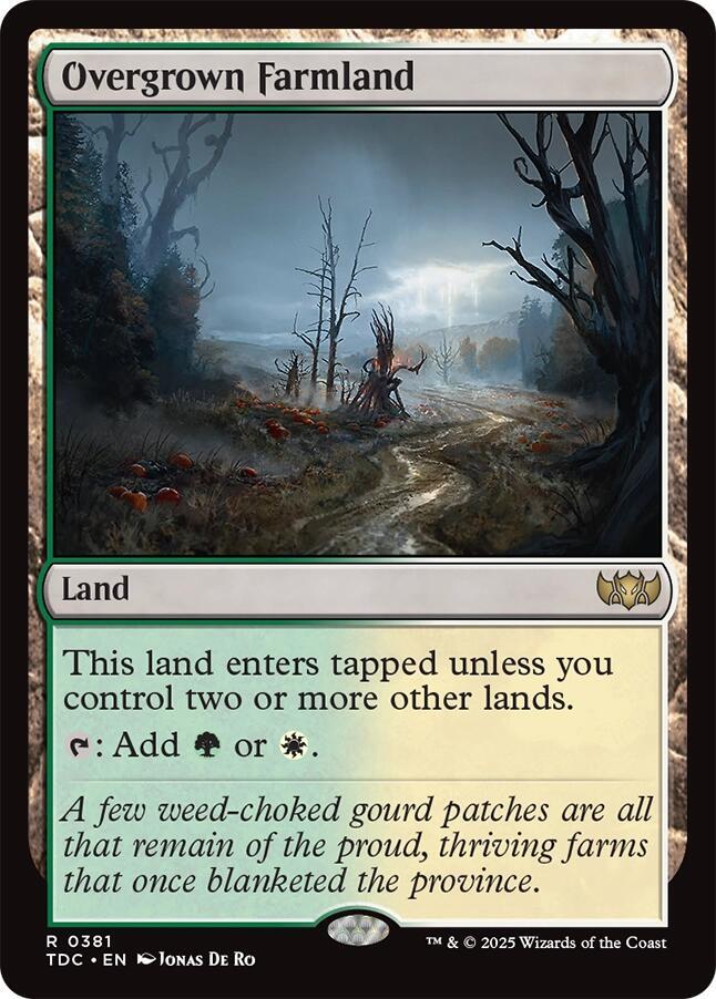 Overgrown Farmland 381 (Commander: Tarkir: Dragonstorm)  | Good Games Morley