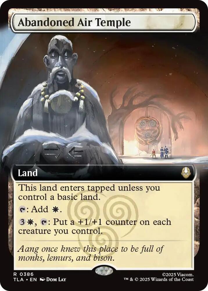 Abandoned Air Temple 386 (Avatar: The Last Airbender)  - Extended Art Foil | Good Games Morley