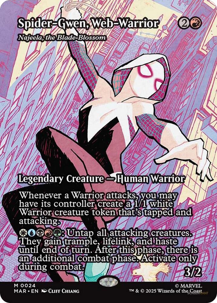 Spider-Gwen, Web Warrior - Najeela, the Blade Blossom 24 (Marvel Universe Eternal-Legal)  - Borderless | Good Games Morley