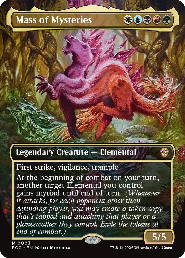 Mass of Mysteries  3/176 (Commander: Lorwyn Eclipsed)  - Borderless Foil | Good Games Morley