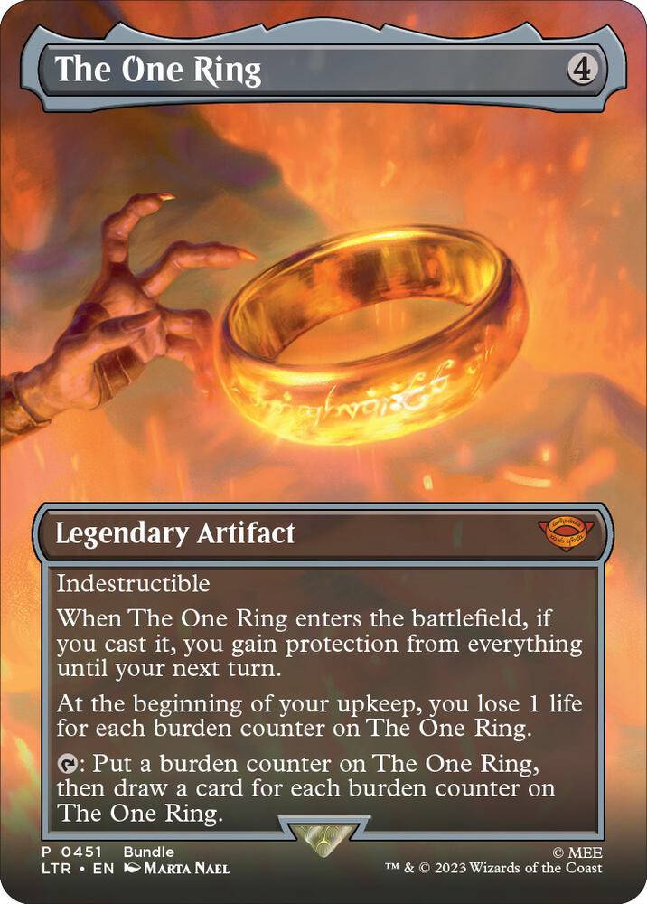 The One Ring Borderless LTR Bundle 451 (Unique and Miscellaneous Promos)  - Foil | Good Games Morley