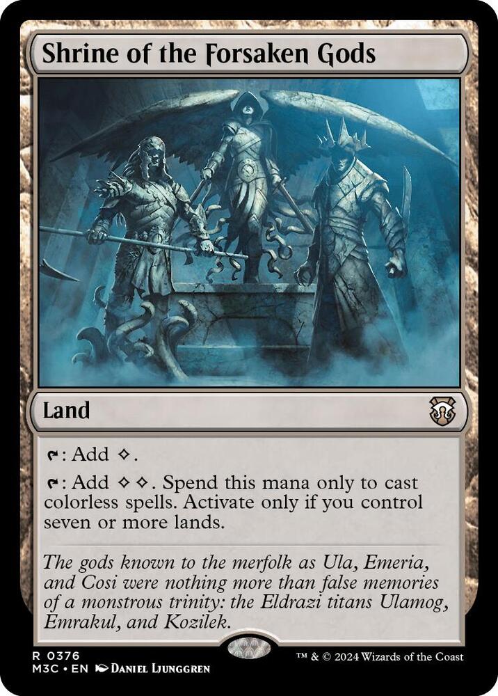 Shrine of the Forsaken Gods 376/411 (Commander: Modern Horizons 3)  | Good Games Morley