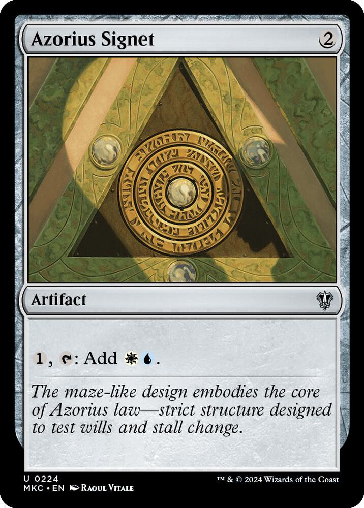 Azorius Signet 224/311 (Commander: Murders at Karlov Manor)  | Good Games Morley