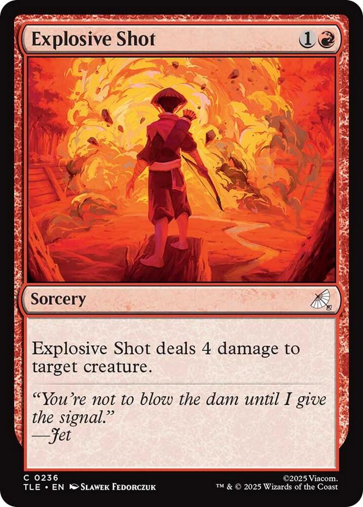 Explosive Shot  236/317 (Avatar: The Last Airbender: Eternal-Legal)  - Foil | Good Games Morley