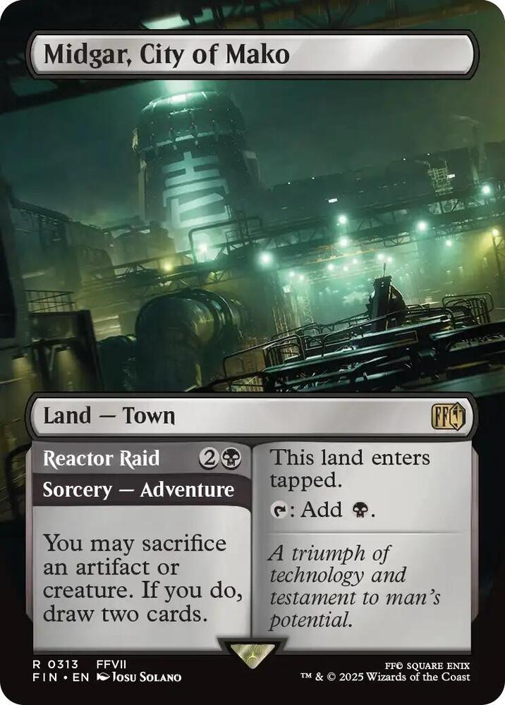 Midgar, City of Mako // Reactor Raid 313 (FINAL FANTASY)  - Borderless Foil | Good Games Morley