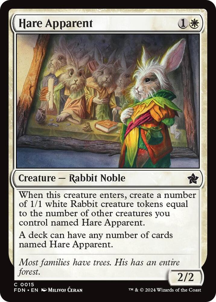 Hare Apparent 15 (Foundations)  - Foil | Good Games Morley