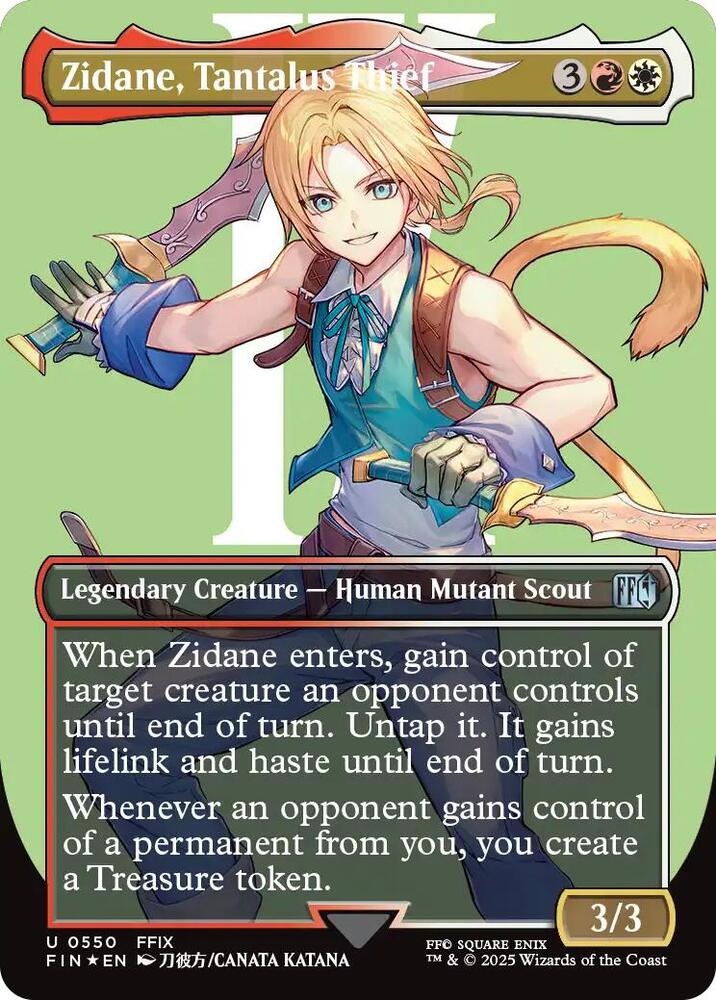 Zidane, Tantalus Thief 550 (FINAL FANTASY)  - Borderless Surge Foil | Good Games Morley