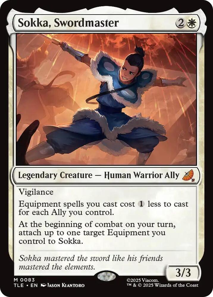 Sokka, Swordmaster 83 (Avatar: The Last Airbender: Eternal-Legal)  - Foil | Good Games Morley