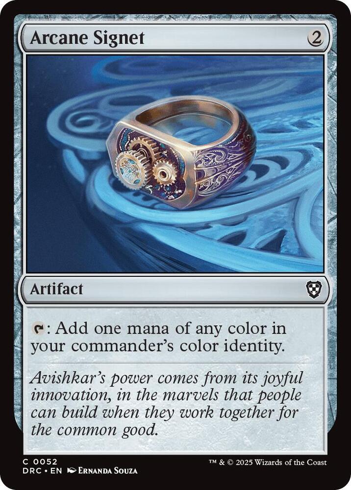 Arcane Signet 0052 52 (Commander: Aetherdrift)  | Good Games Morley