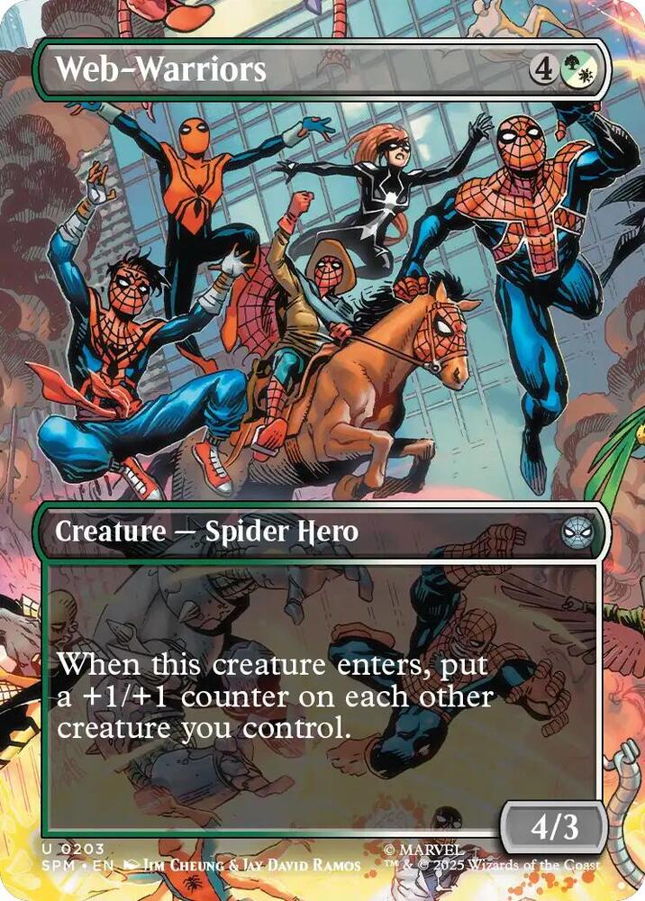Web-Warriors 203/198 (Marvel's Spider-Man)  - Borderless Foil | Good Games Morley
