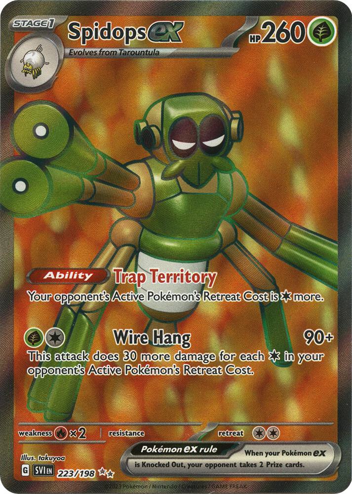 Spidops ex 223/198 (SV01: Scarlet & Violet Base Set)  - Holofoil | Good Games Morley