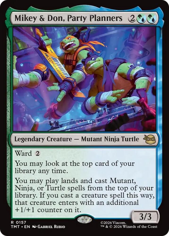 Mikey and Don, Party Planners 157 (Teenage Mutant Ninja Turtles)  - Foil | Good Games Morley