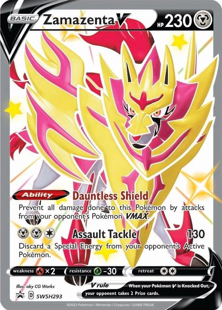 Zamazenta V Shiny SWSH293 (SWSH: Sword & Shield Promo Cards)  - Holofoil | Good Games Morley