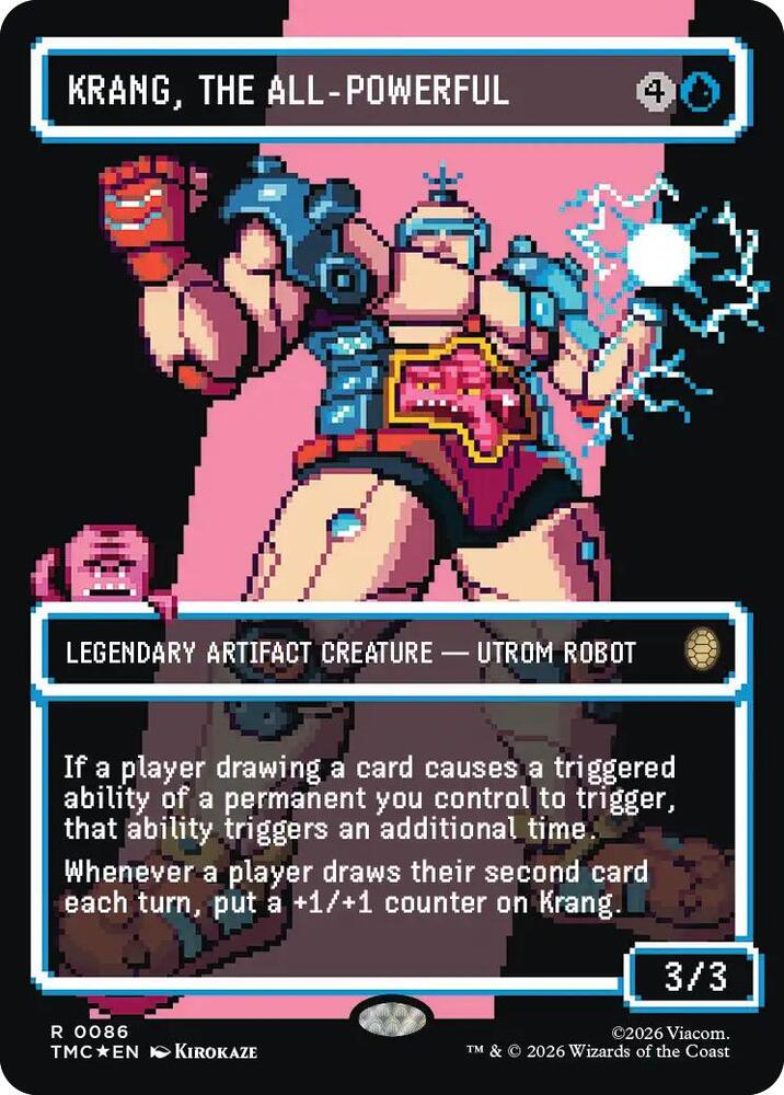 Krang the All Powerful Borderless  86 (Commander: Teenage Mutant Ninja Turtles)  - Surge Foil | Good Games Morley