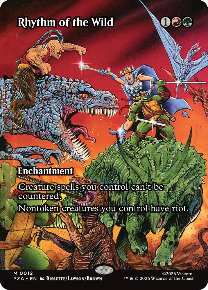 Rhythm of the Wild Borderless 12 (Teenage Mutant Ninja Turtles Source Material)  - Borderless Foil | Good Games Morley