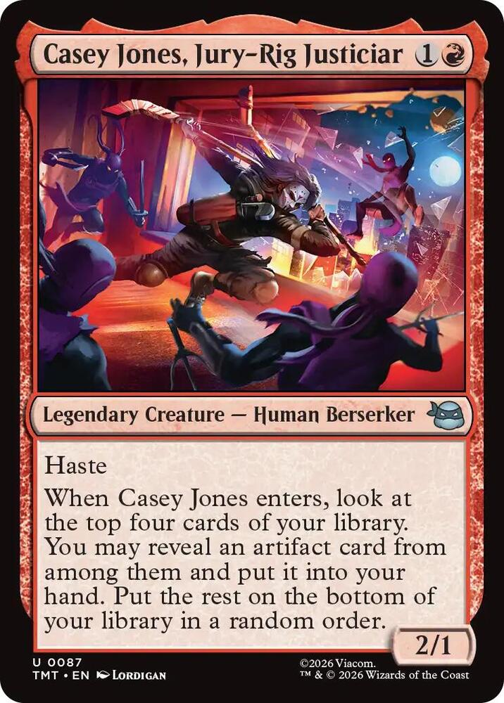 Casey Jones, Jury-Rig Justiciar 87 (Teenage Mutant Ninja Turtles)  - Foil | Good Games Morley