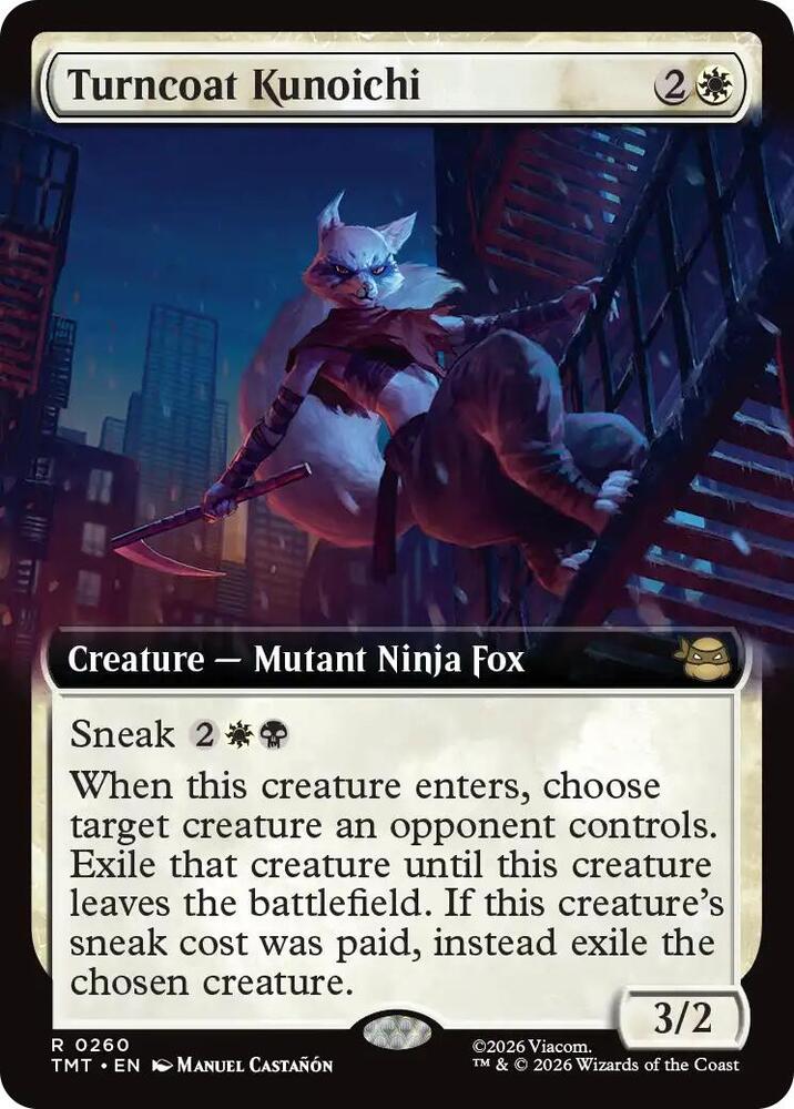 Turncoat Kunoichi 260 (Teenage Mutant Ninja Turtles)  - Extended Art | Good Games Morley