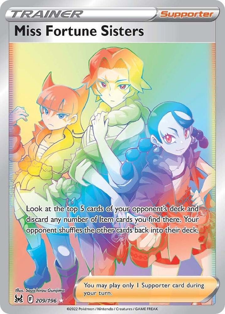 Miss Fortune Sisters Secret 209/196 (SWSH11: Lost Origin)  - Holofoil | Good Games Morley