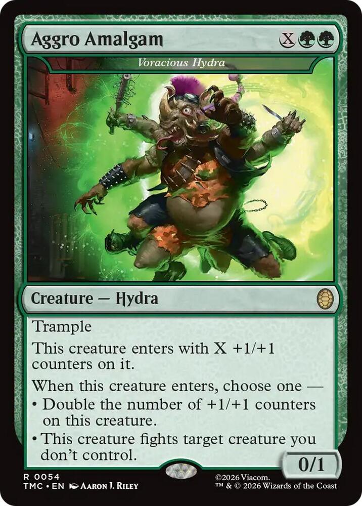 Aggro Amalgam Voracious Hydra 54 (Commander: Teenage Mutant Ninja Turtles)  | Good Games Morley